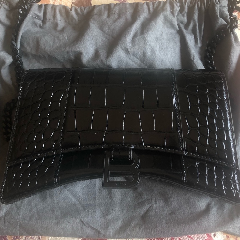 Black Balenciaga Hourglass Bag - Picture 4 of 9